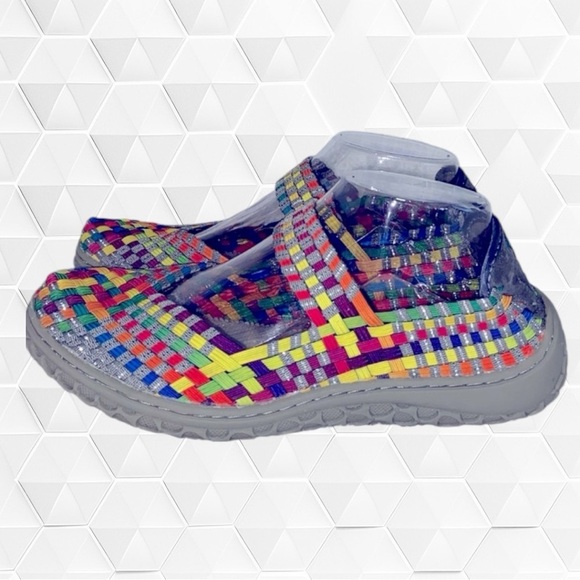 EUC Womens Corey’s Liz Rainbow Boho Fashion Flats size 9 Multi-Colored - Picture 2 of 5